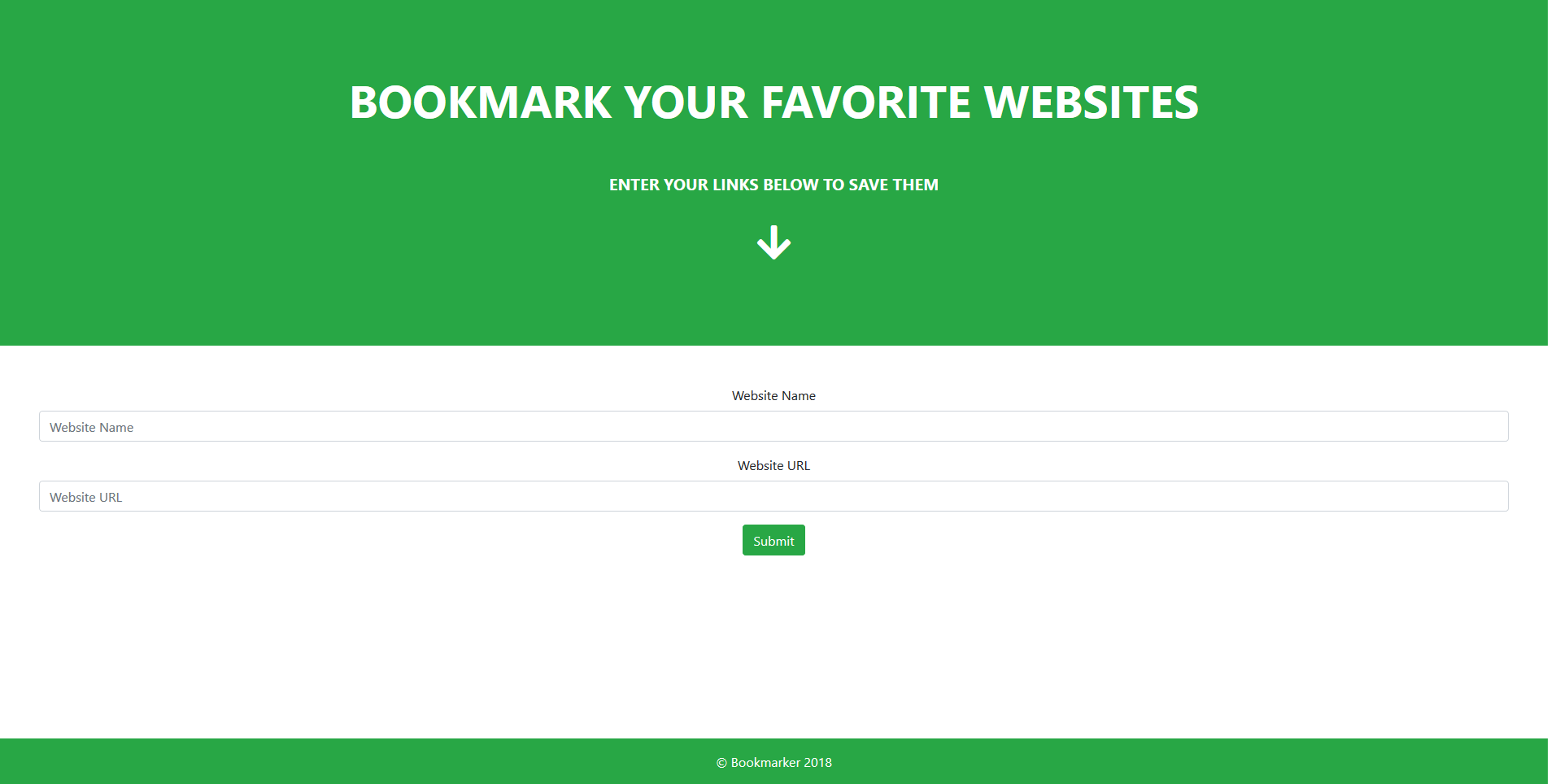 picture of a bookmarker for websites